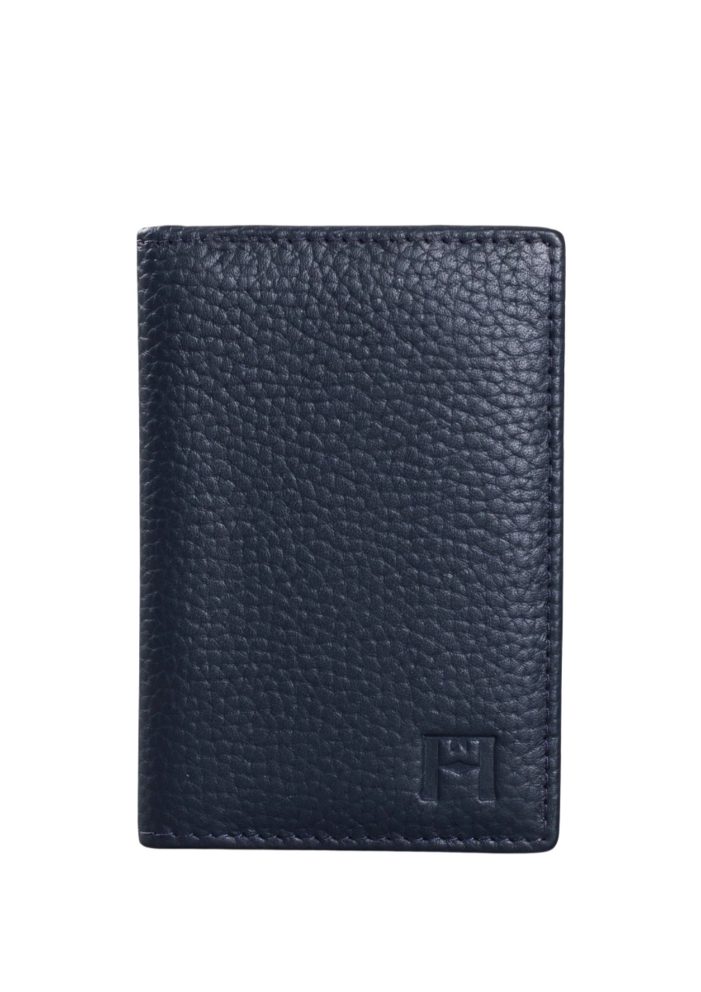 Petite Wallet, Leather With RFID Blocking | Navy