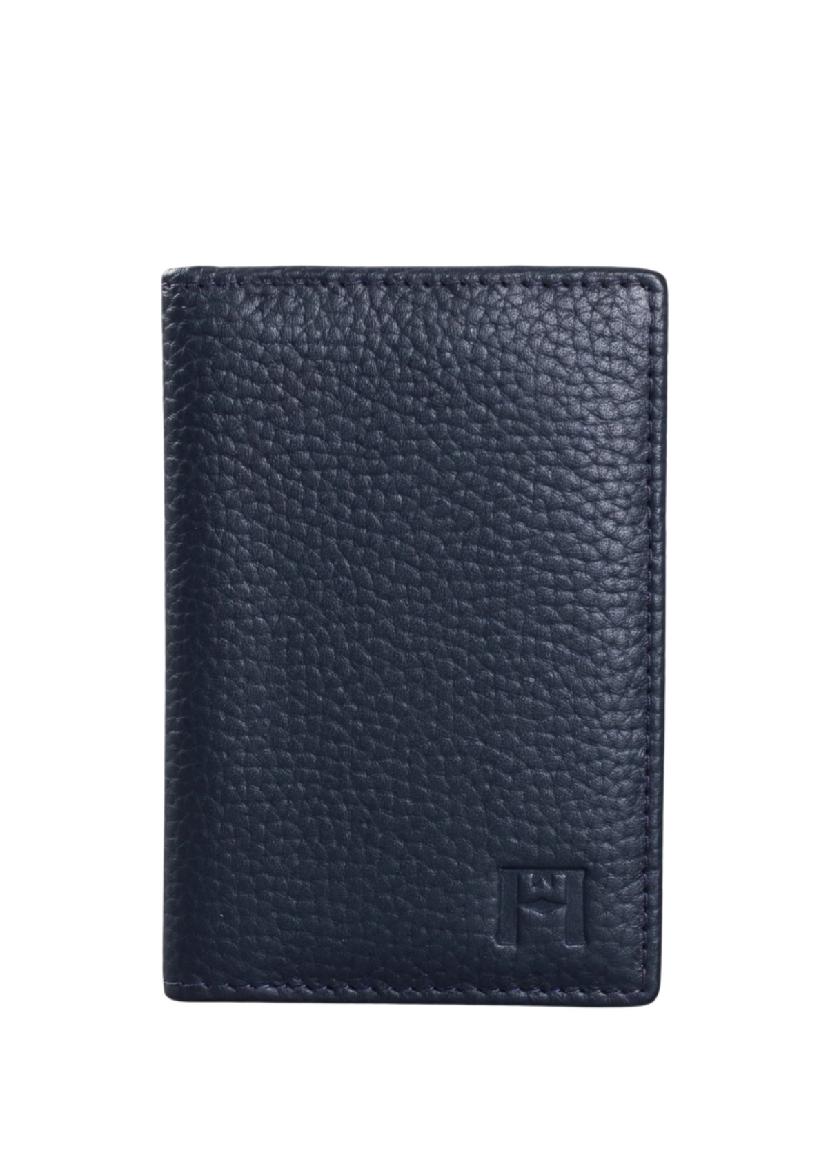Petite Wallet, Leather With RFID Blocking | Navy