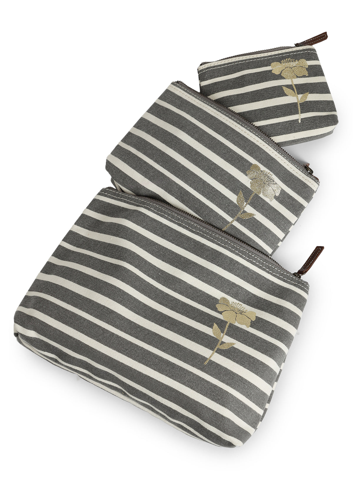 Retro Stripe Utility Case - Set of 3