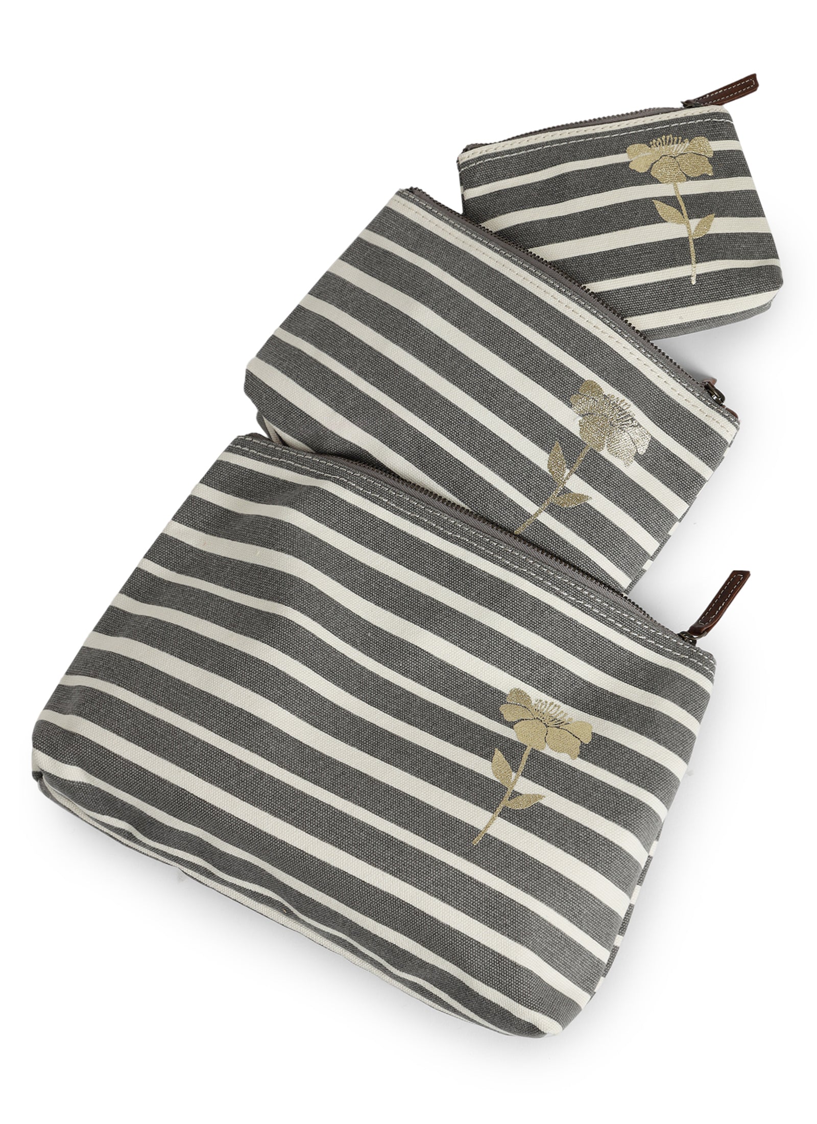 Retro Stripe Utility Case - Set of 3