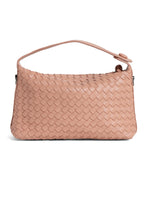 Fero - Ladies Woven Handbag, Faux Leather | Blush Pink