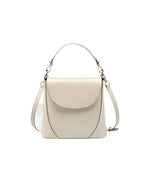 Vienna - Ladies Leather Structured Bucket Bag | Ivory