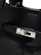 Noelle - Ladies Bucket Bag with Teddy Bear charm, faux leather | Black