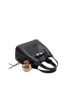 Noelle - Ladies Bucket Bag with Teddy Bear charm, faux leather | Black