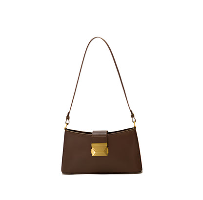 Felice - Ladies Baguette Bag Faux Leather | Dark Brown