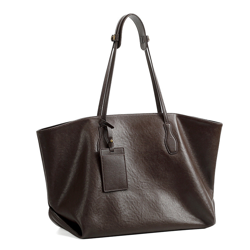 Verona Tote Bag Leather | Chocolate