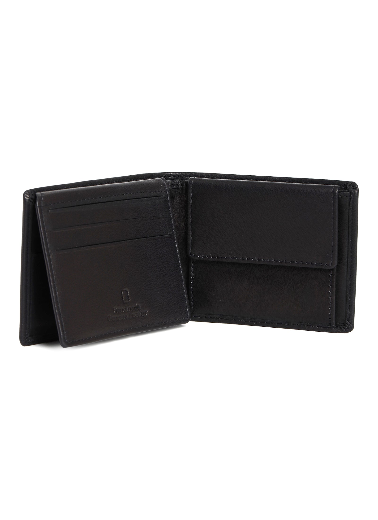 Snello Bi-Fold Men's Leather Wallet With RFID | Black