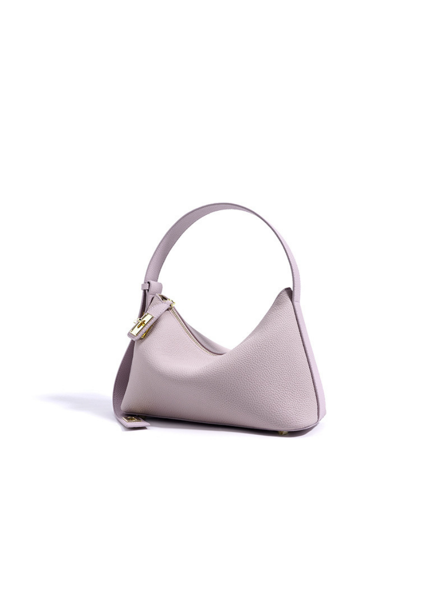 Lumi - Ladies leather Baguette | Mauve