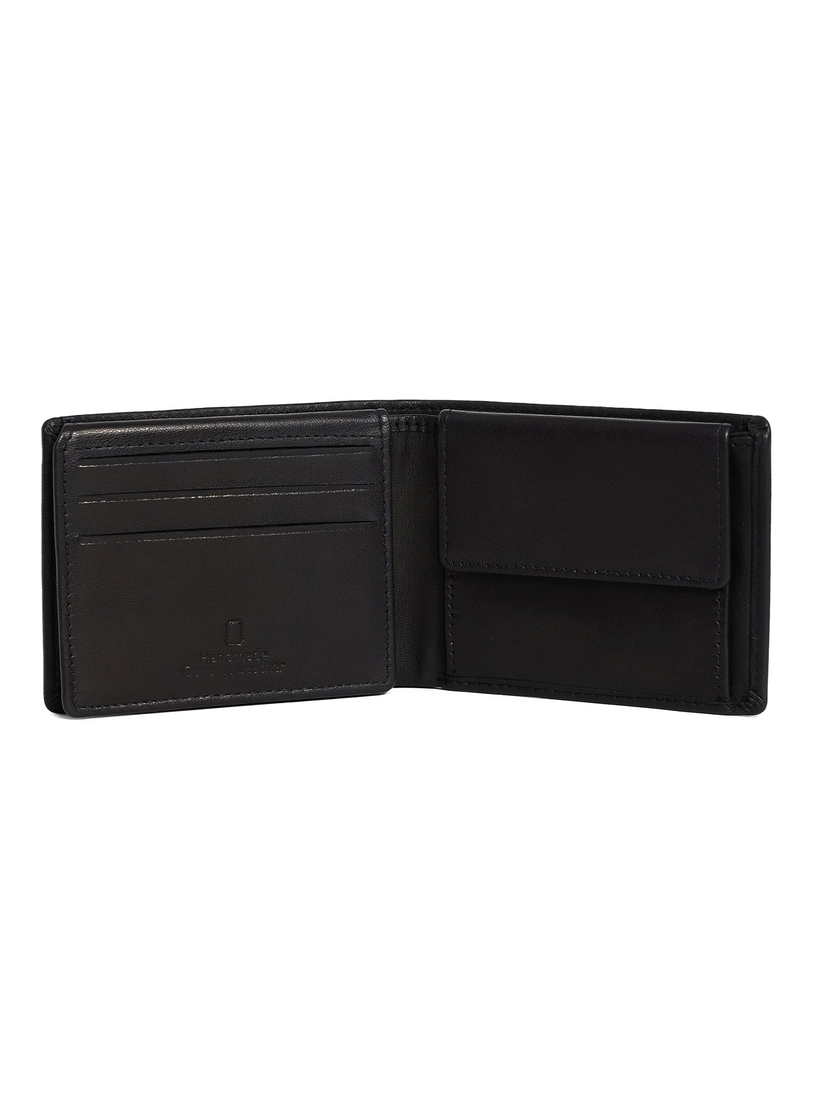 Snello Bi-Fold Men's Leather Wallet With RFID | Black