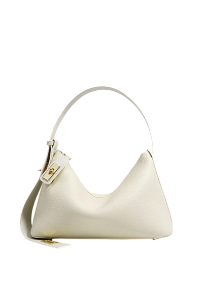 Lumi - Ladies leather Baguette | Ivory
