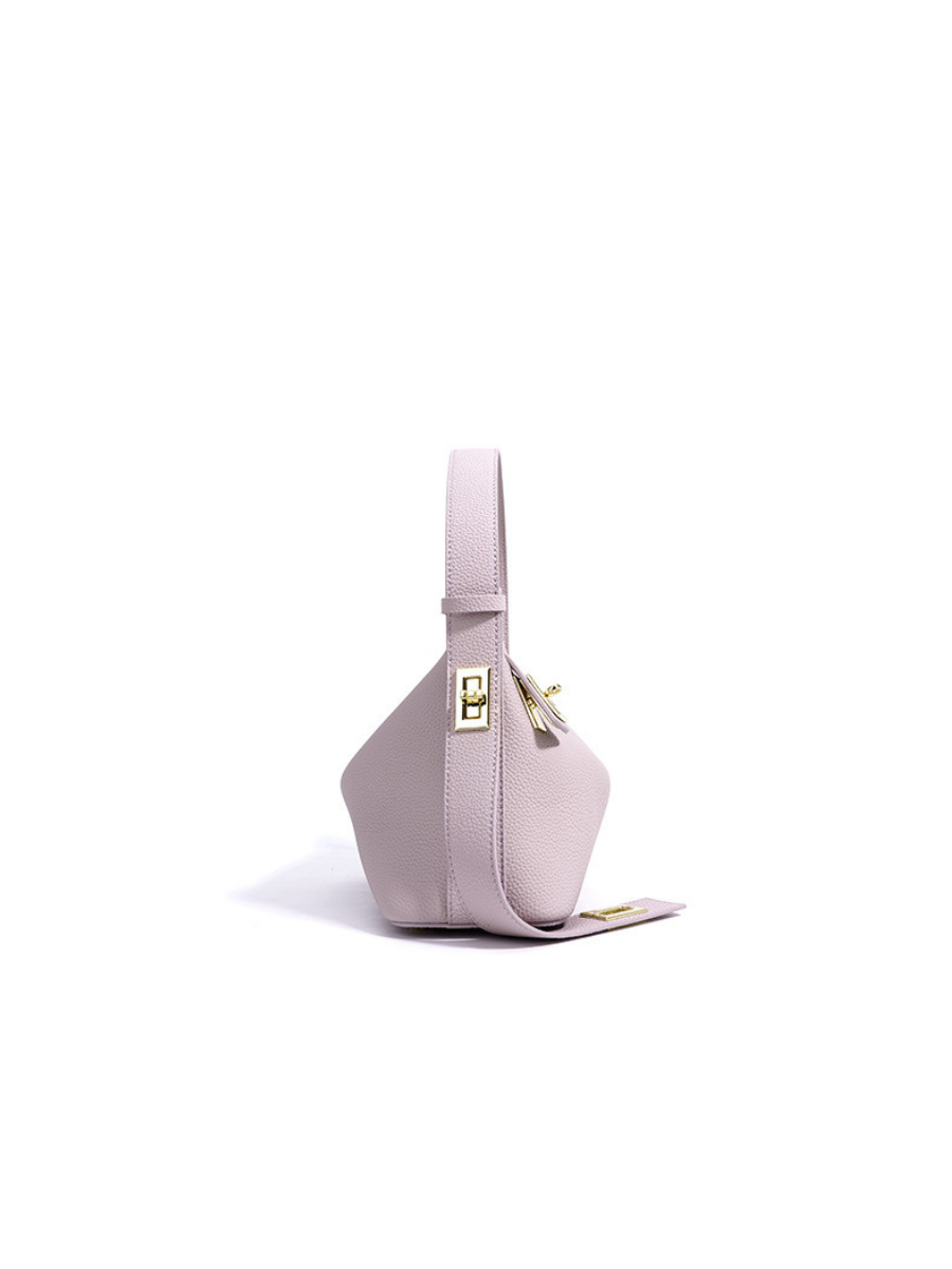 Lumi - Ladies leather Baguette | Mauve
