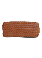 Fero - Ladies Woven Handbag, Faux Leather | Tan