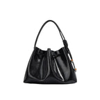 Terra - Ladies Leather Satchel Bag | Black