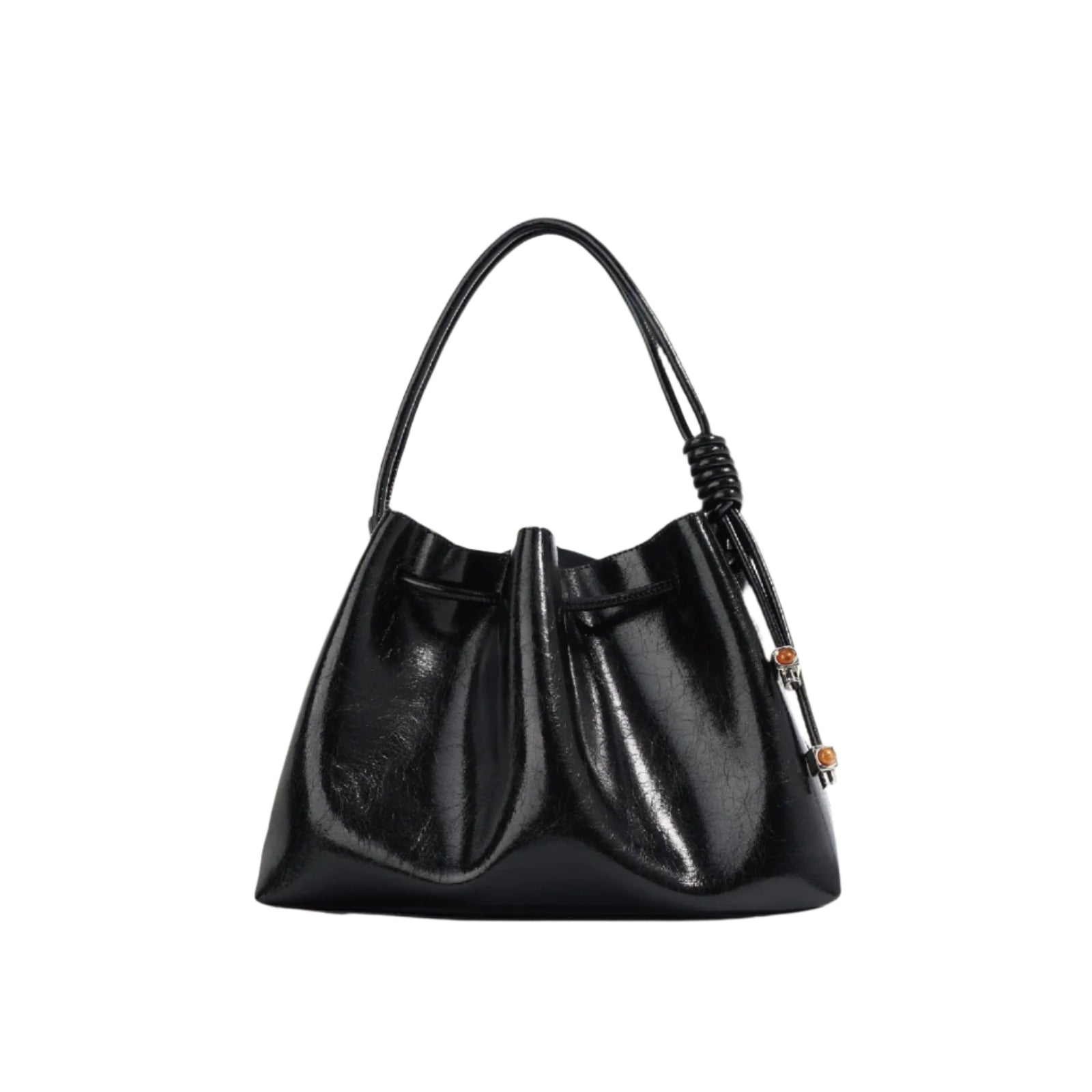 Terra - Ladies Leather Satchel Bag | Black