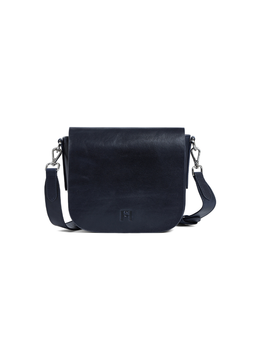 Cintola - Ladies Leather Handbag with dual sling  | Dark Navy