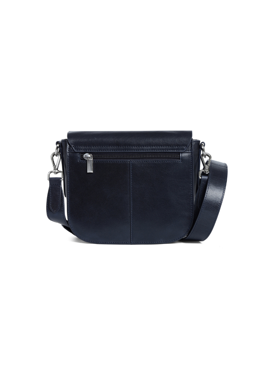 Cintola - Ladies Leather Handbag with dual sling  | Dark Navy