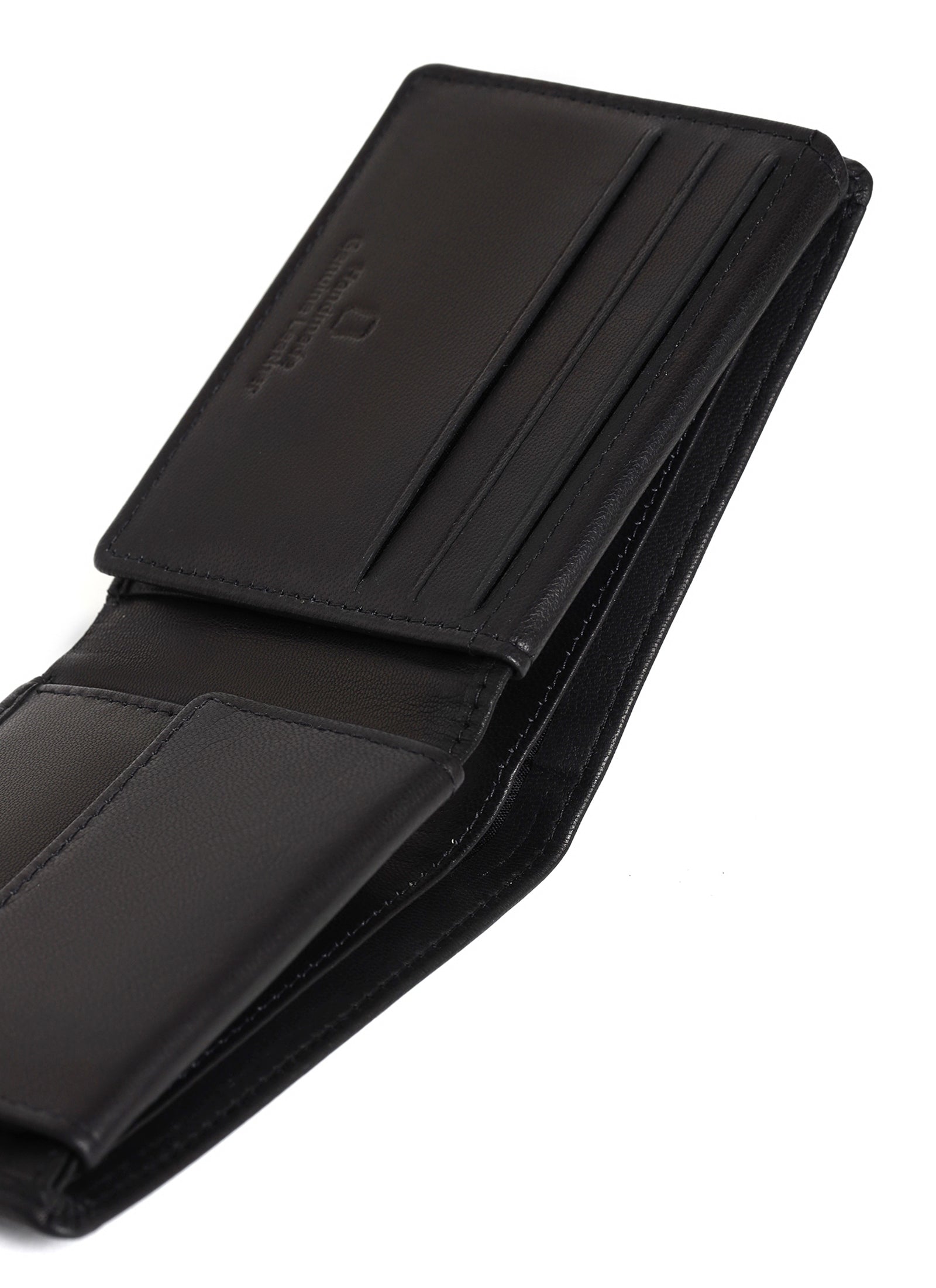 Snello Bi-Fold Men's Leather Wallet With RFID | Black