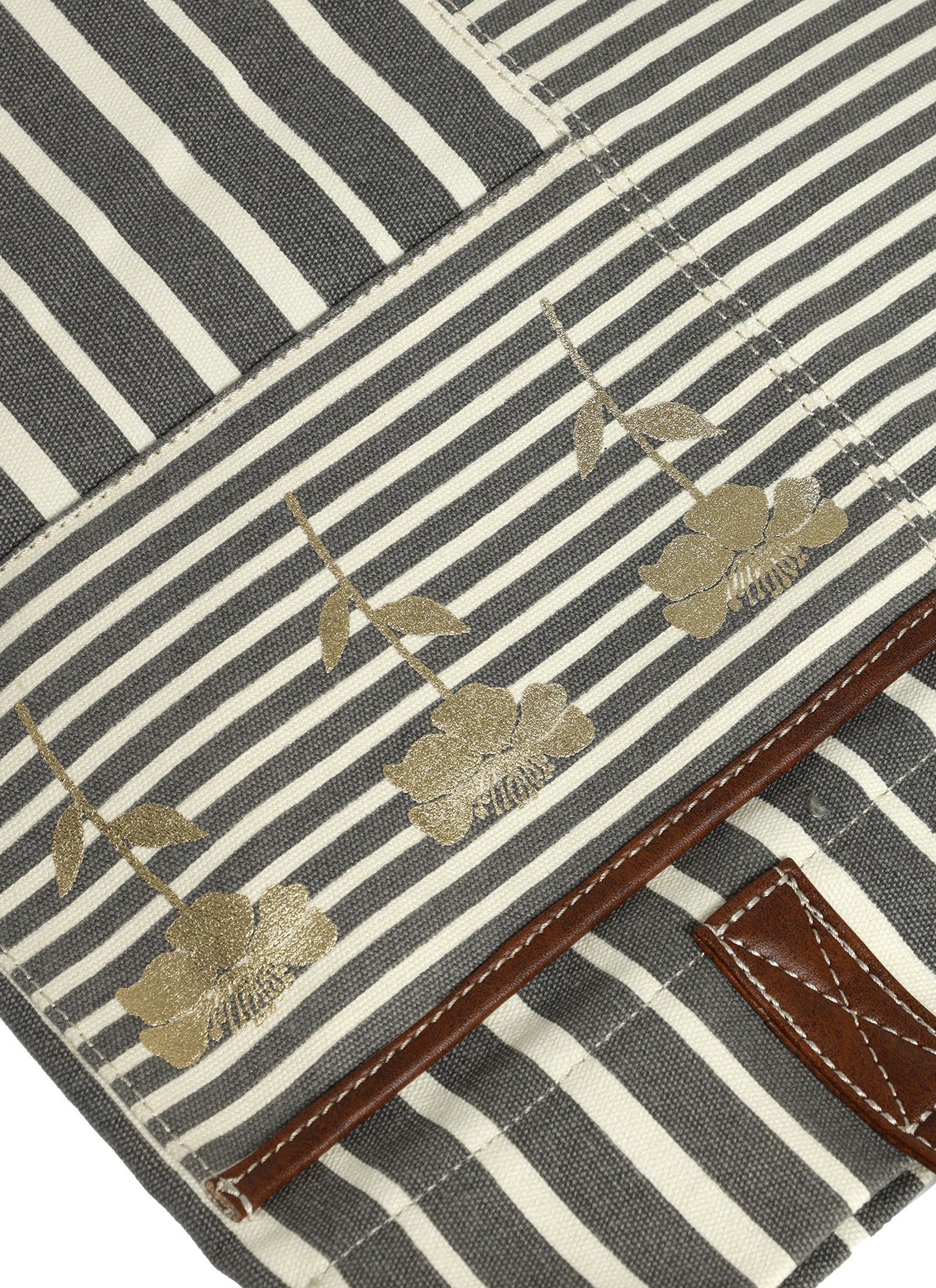 Retro Stripe Ladies Tote Bag with Zip Closure (NEW)