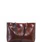 Patina Wide Tote Bag, Leather