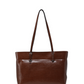 Patina Wide Tote Bag, Leather