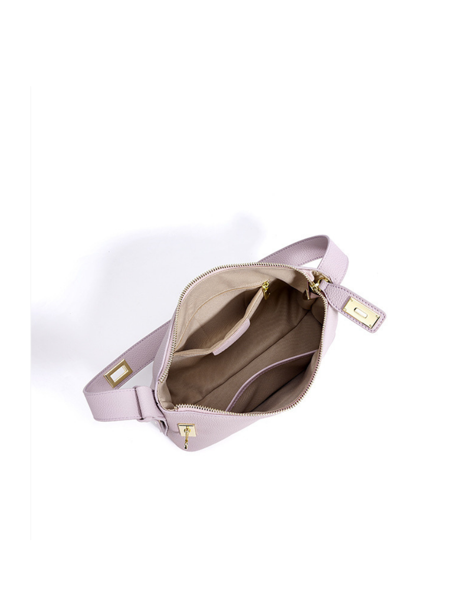Lumi - Ladies leather Baguette | Mauve