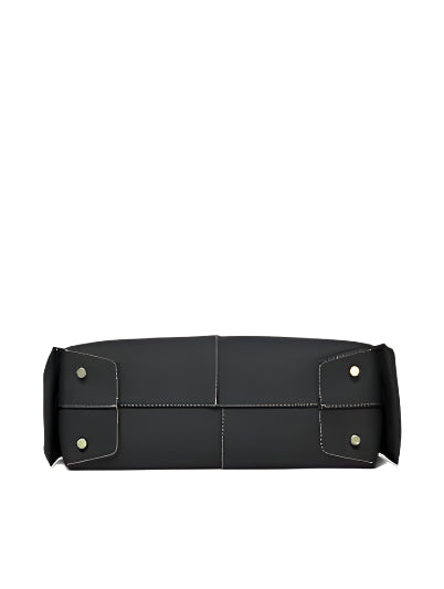 Pelle - Ladies Leather Baguette Bag | Black