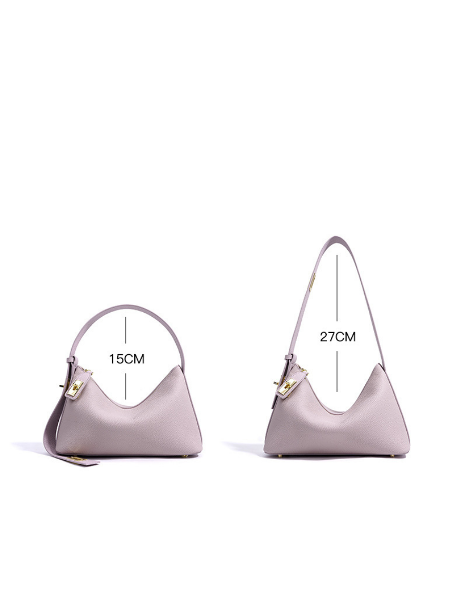 Lumi - Ladies leather Baguette | Mauve