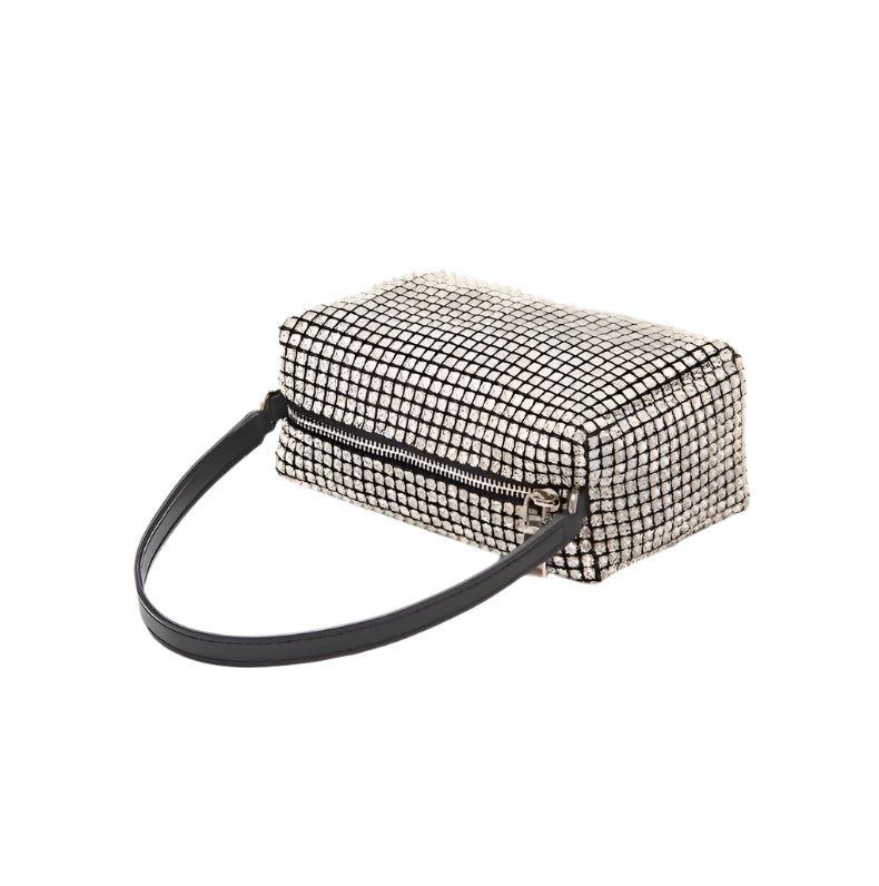 Fulgora - Box Bag With Rhinestones