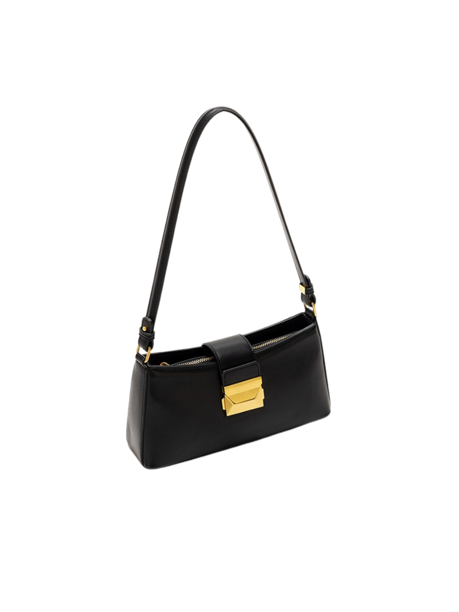 Felice - Ladies Baguette Bag Faux Leather | Black