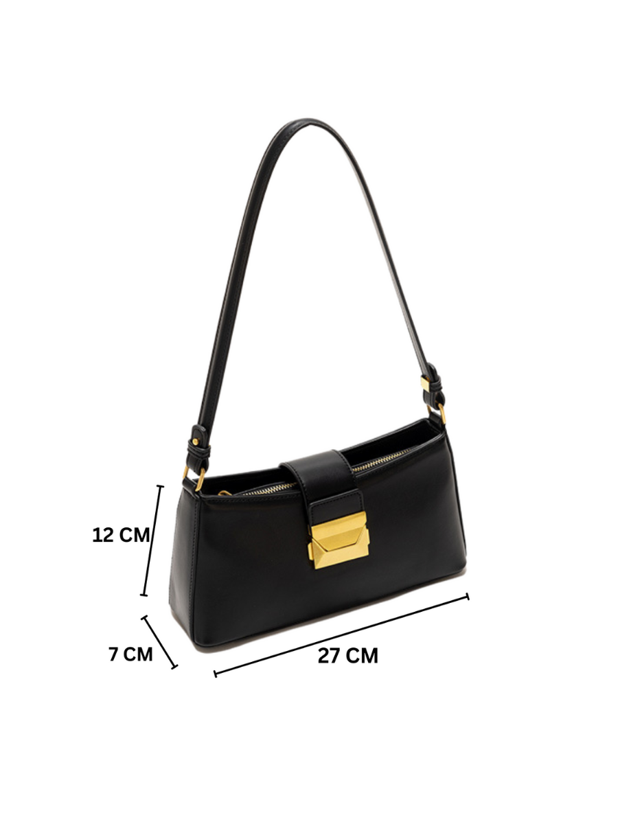 Felice - Ladies Baguette Bag Faux Leather | Black