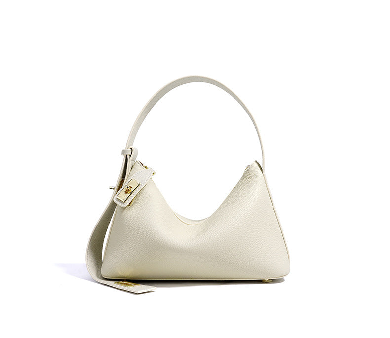 Lumi - Ladies leather Baguette | Ivory