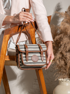 Retro Stripe Ladies Cross Body Bag