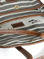 Retro Stripe Ladies Cross Body Bag