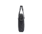 Conrad -Genuine Leather Laptop Bag I Black