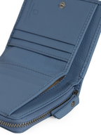 Aero Bi-Fold Wallet, Leather With RFID Blocking | Blissful Blue