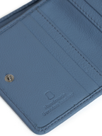 Aero Bi-Fold Wallet, Leather With RFID Blocking | Blissful Blue