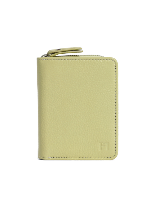 Aero Bi-Fold Wallet, Leather With RFID Blocking | Lemongrass