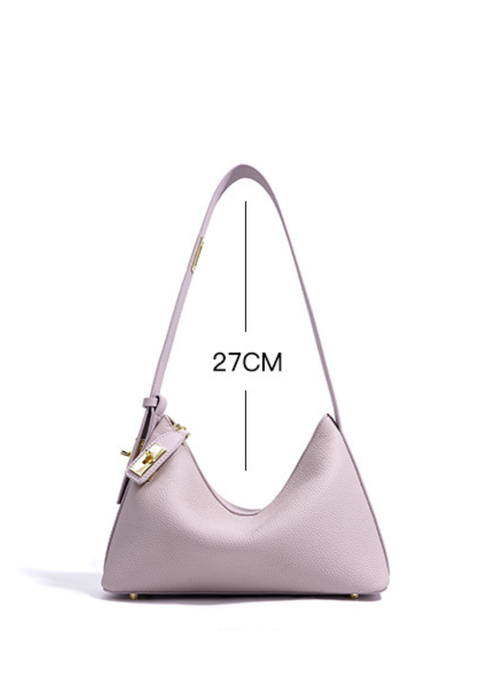 Lumi - Ladies leather Baguette | Mauve