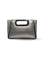 Aurelia- Ladies Clutch Bag Faux Leather | Pewter