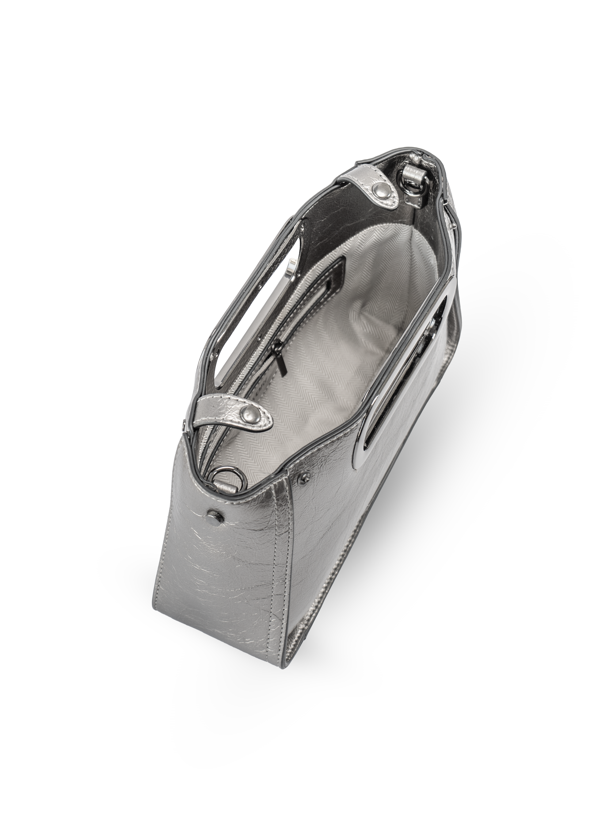 Aurelia- Ladies Clutch Bag Faux Leather | Pewter