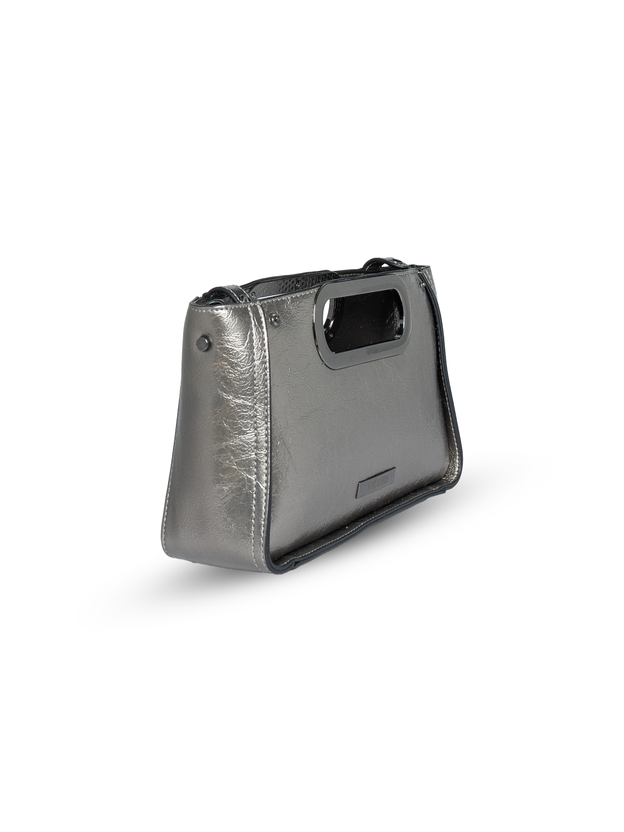 Aurelia- Ladies Clutch Bag Faux Leather | Pewter