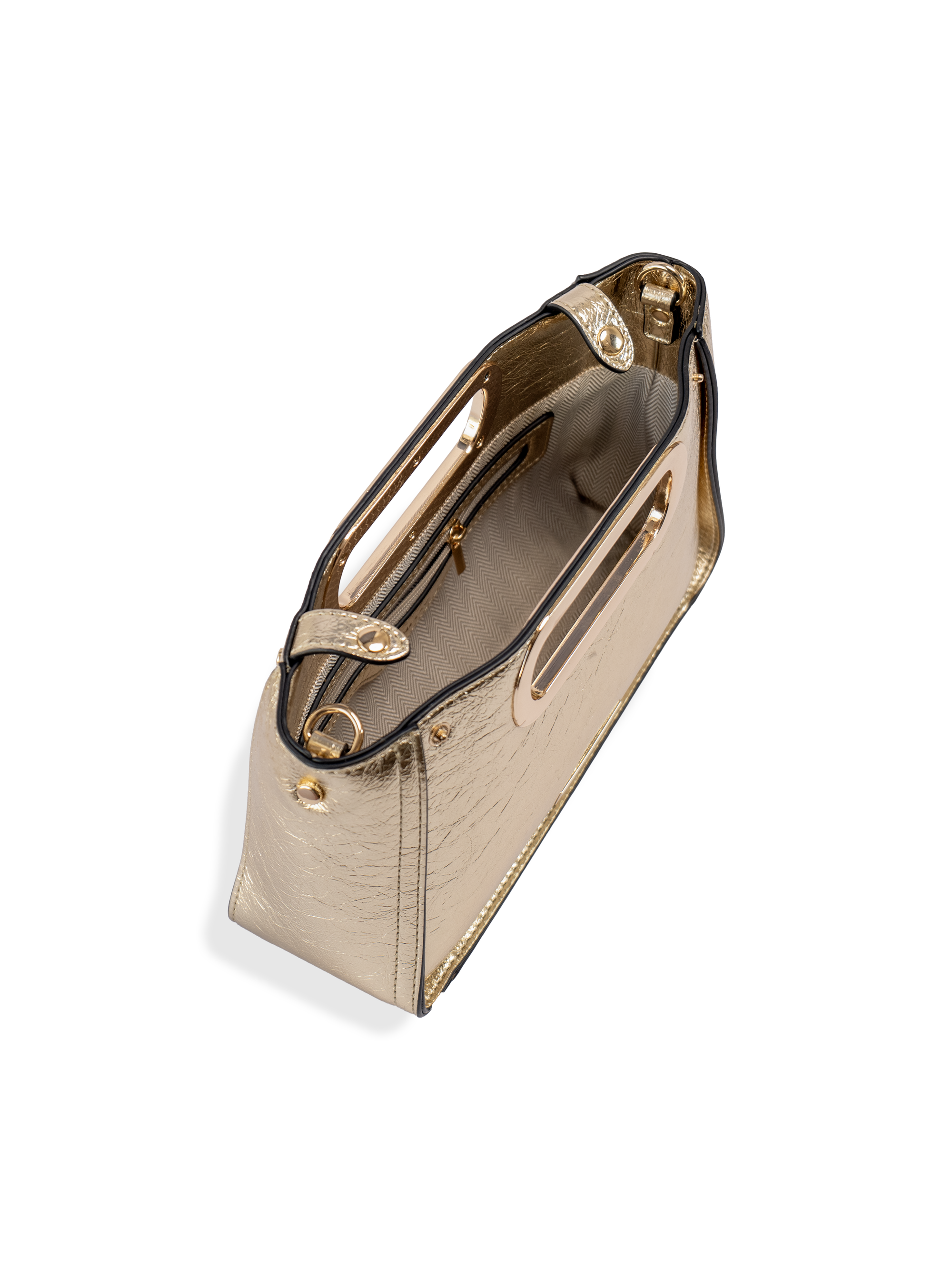 Aurelia- Ladies Clutch Bag Faux Leather | Gold