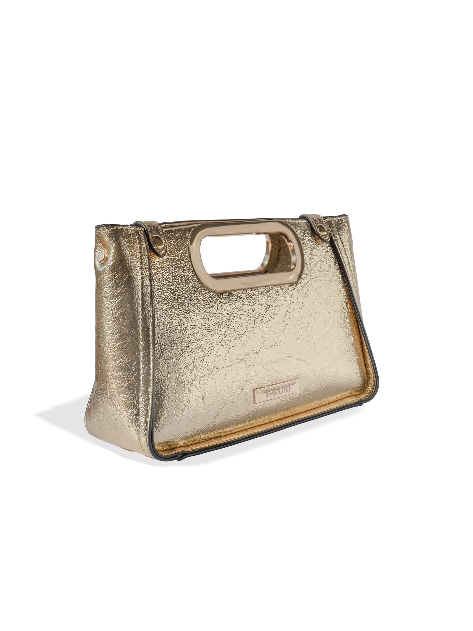 Aurelia- Ladies Clutch Bag Faux Leather | Gold