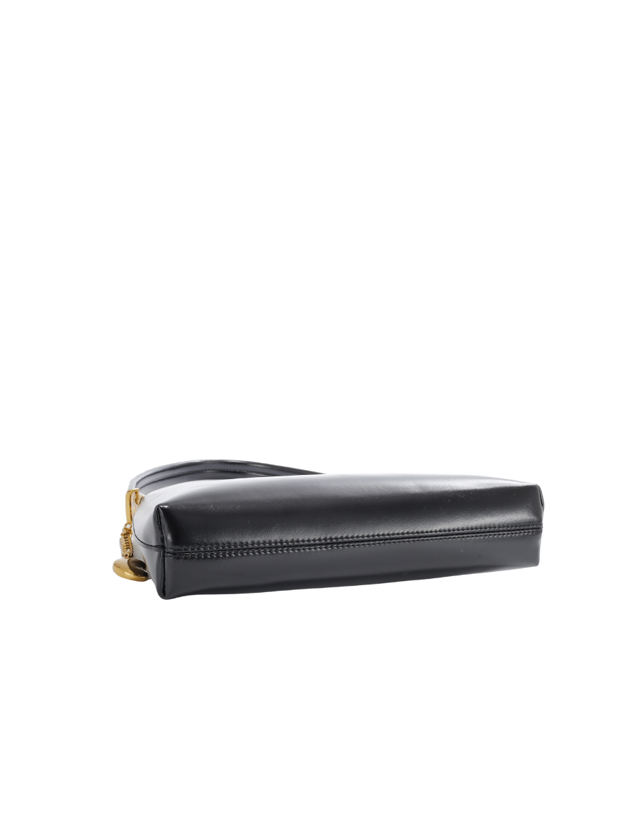 Clara - Ladies Baguette Bag, Faux Leather | Black