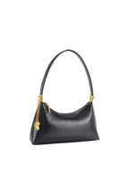 Clara - Ladies Baguette Bag, Faux Leather | Black
