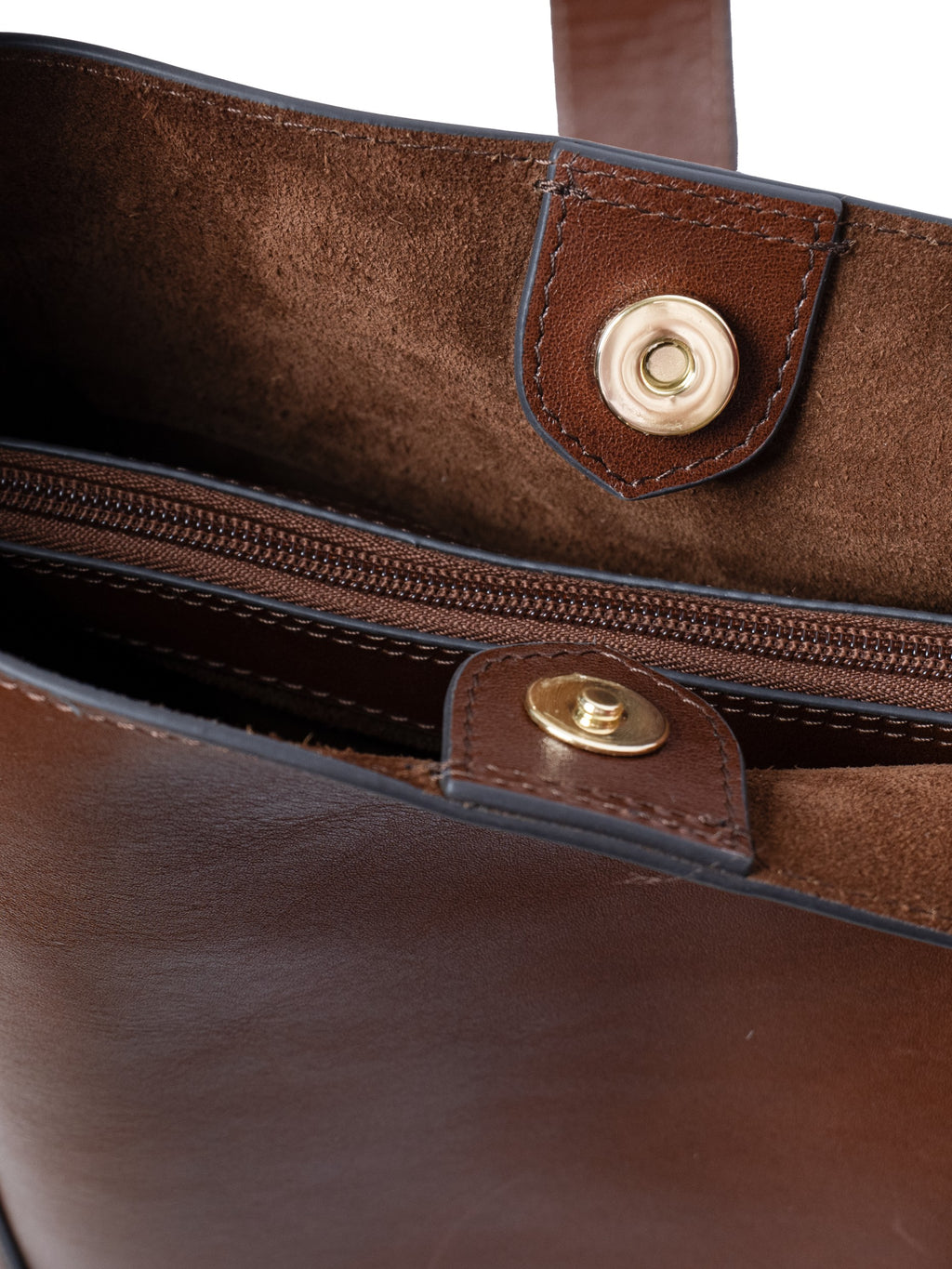 Colette-Ladies Leather Tote bag, Cognac