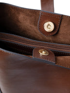Colette-Ladies Leather Tote bag, Cognac