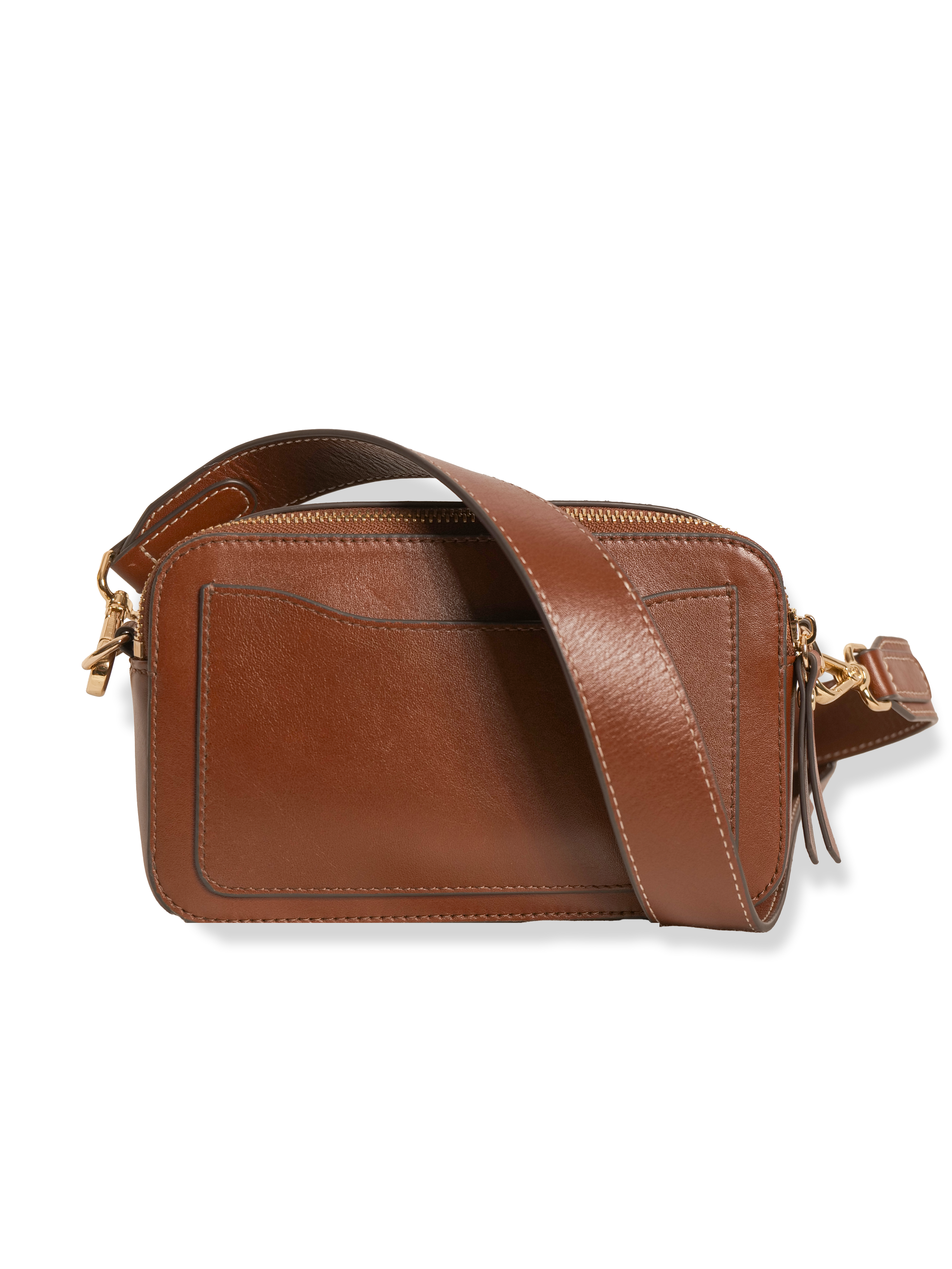 Odette -Ladies Leather Crossbody bag, Cognac