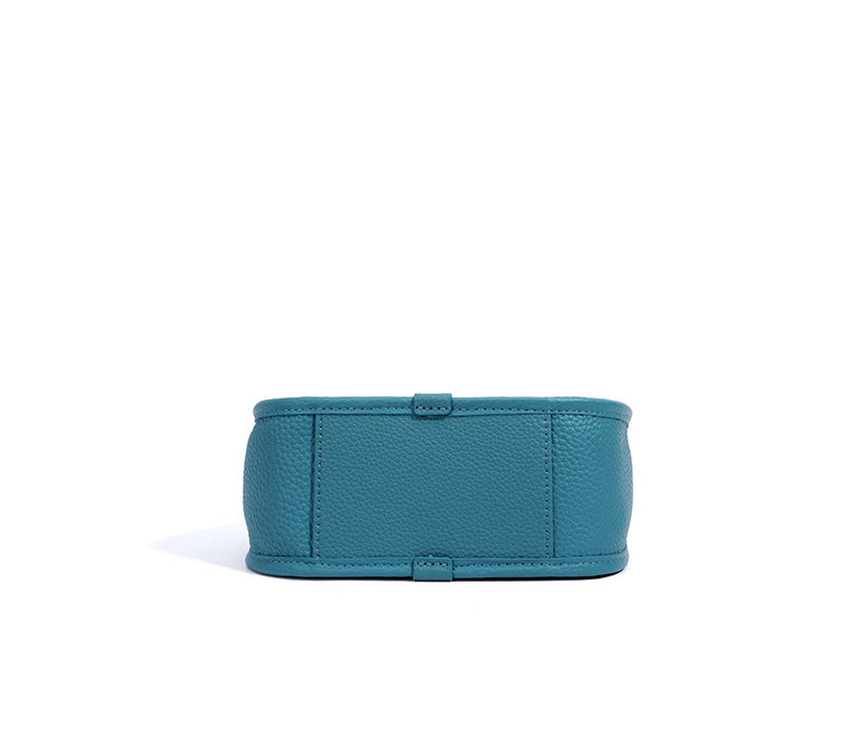Jolie - Ladies Leather Hobo With Hanging Airpod Case | Teal Blue