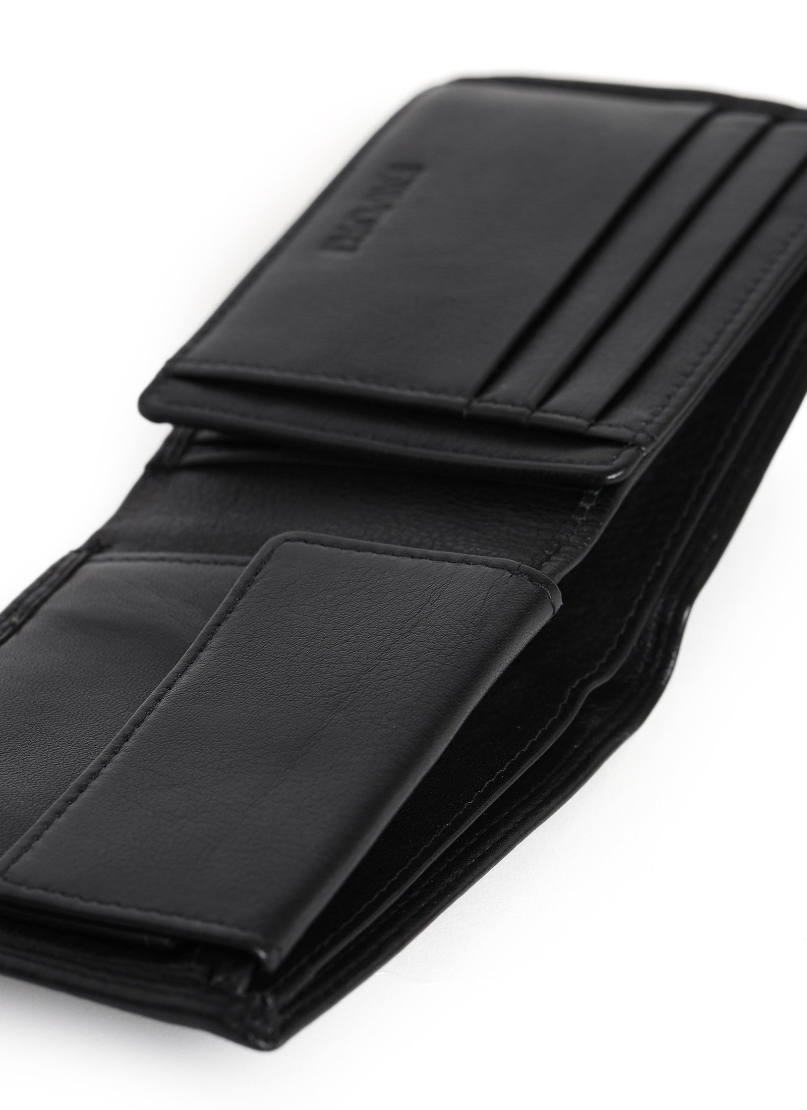 Filato Bi-Fold Men's Leather Wallet With RFID | Black